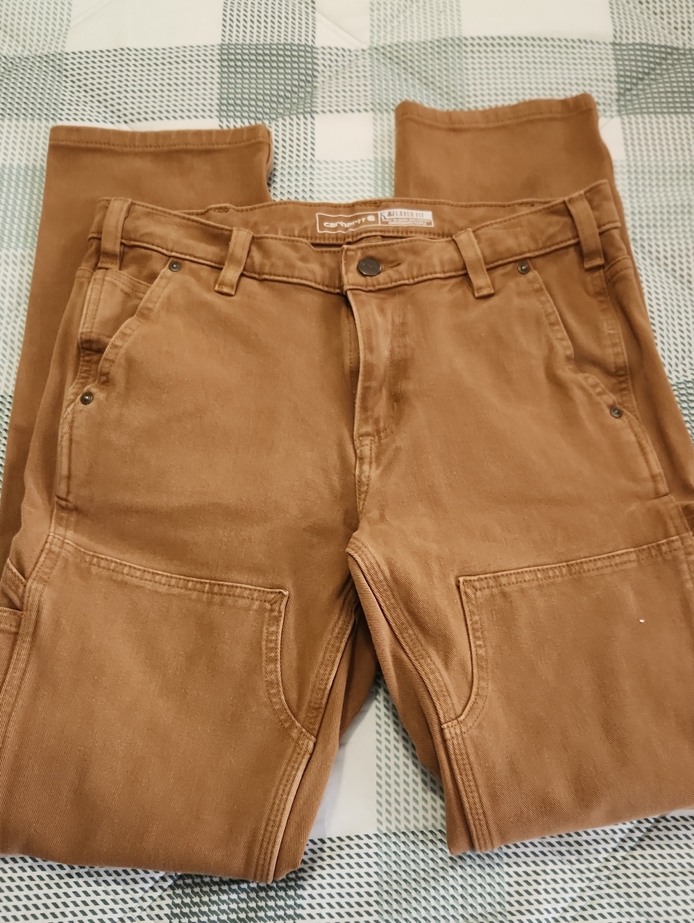 Carhartt Womens Tan Relaxed Work Jeans Size 6